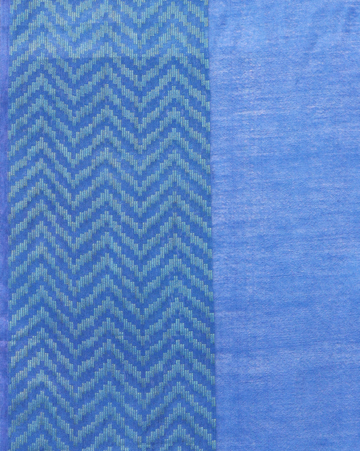 Mesmerizing Chanderi Silk Blue Saree