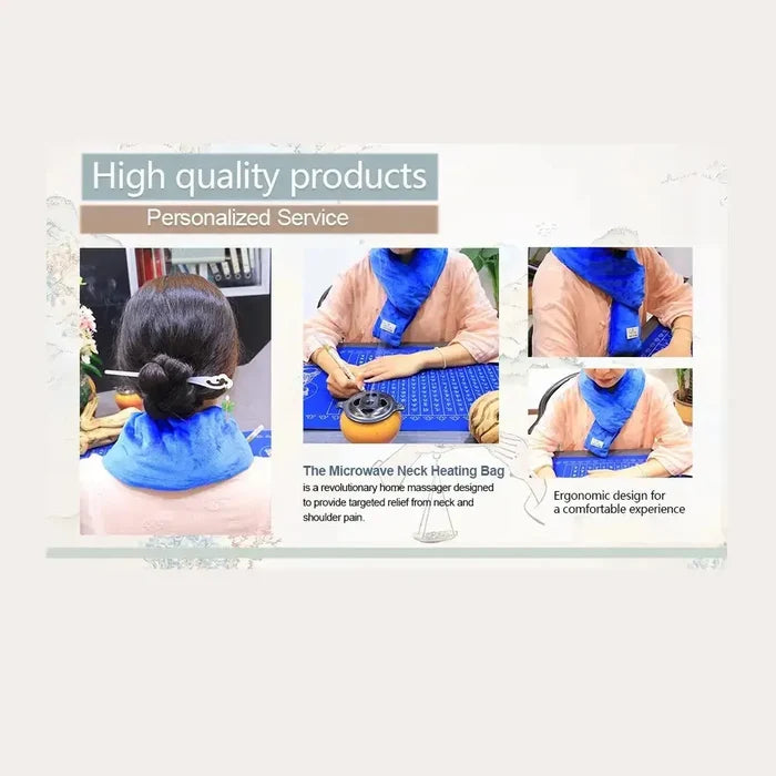 Microwavable Neck Heating Wrap – Herbal & Cold Compress – image 6