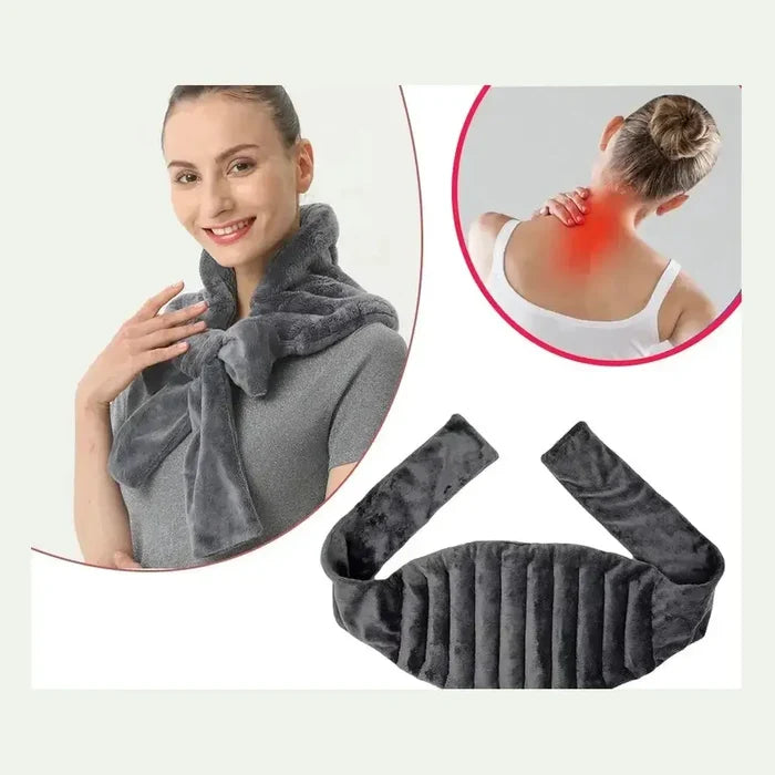 Microwave Heating Pad Wrap – Fleece Neck, Shoulder & Back Wrap – image 7