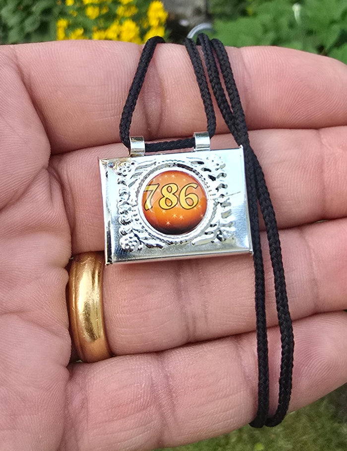 Mini Taweez Allah Locket 786 Taviz Evil Eye Nazar Shield Muslim Islamic Pendant C36 Protection Unisex