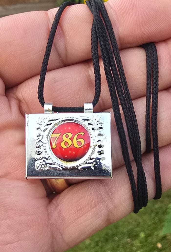 Mini Taweez Allah Locket 786 Taviz Evil Eye Nazar Shield Muslim Islamic Pendant C36 Protection Unisex