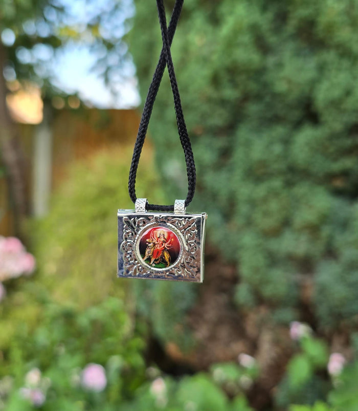 Mini Taweez Om Locket Durga Mata Taviz Evil Eye Nazar Shield Hindu Pendant A35 Protection Unisex