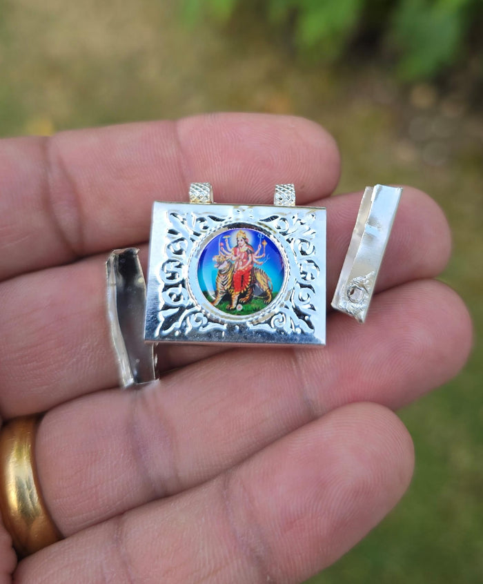 Mini Taweez Om Locket Durga Mata Taviz Evil Eye Nazar Shield Hindu Pendant A35 Protection Unisex