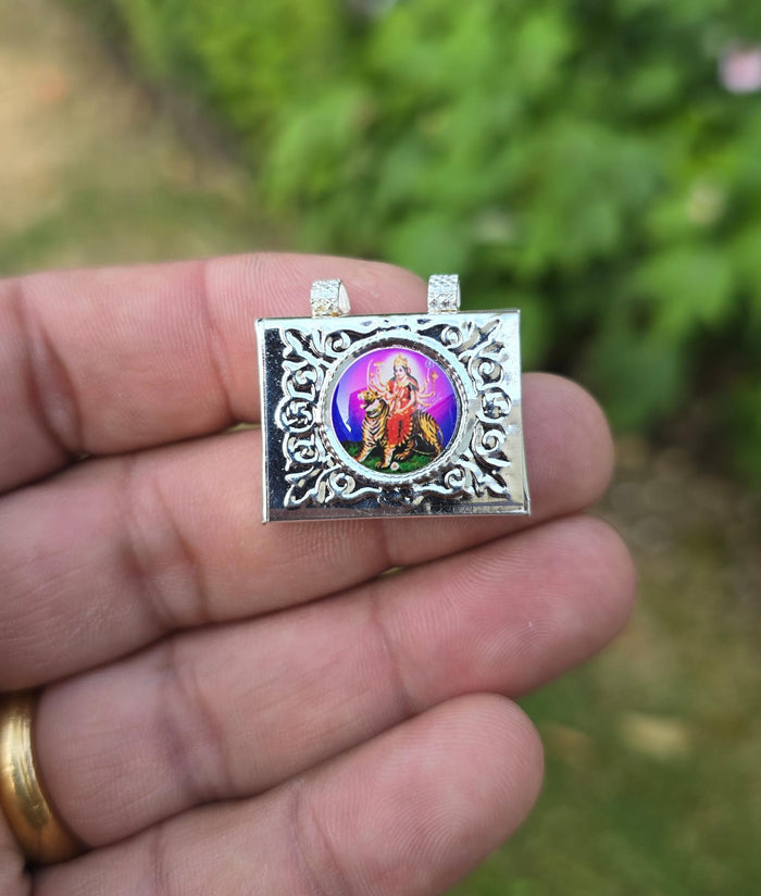 Mini Taweez Om Locket Durga Mata Taviz Evil Eye Nazar Shield Hindu Pendant A35 Protection Unisex