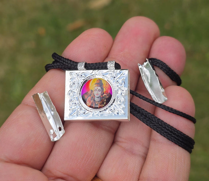 Mini Taweez Om Locket Shiv ji Taviz Evil Eye Nazar Shield Hindu Pendant A34 Protection Unisex