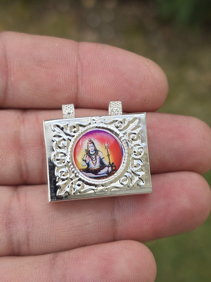 Mini Taweez Om Locket Shiv ji Taviz Evil Eye Nazar Shield Hindu Pendant A34 Protection Unisex