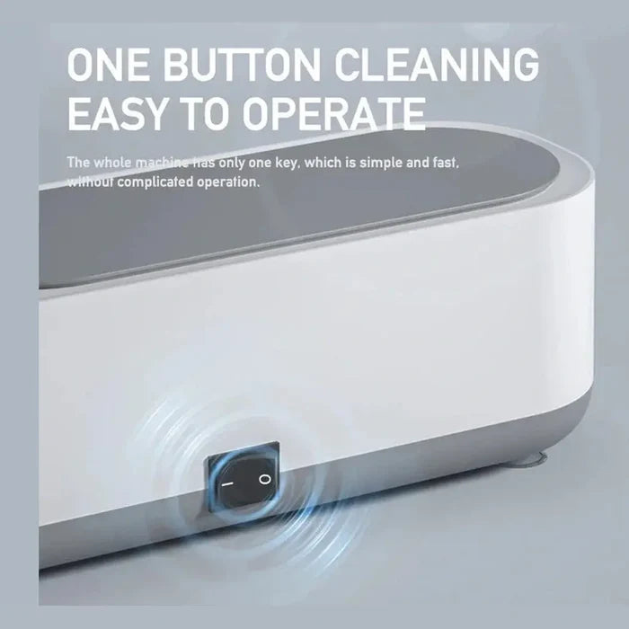 Mini Ultrasonic Jewelry Cleaner with one-button operation for easy cleaning