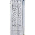 Applique Work Wall Hanging White Curtain
Size - 44"X84" (3.5 X 7 Ft)-Indiehaat