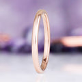 Minimalist Wedding Band in Rose Gold Tungsten by Aquamarise