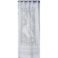 Applique Work Wall Hanging White Curtain
Size - 44"X84" (3.5 X 7 Ft)-Indiehaat