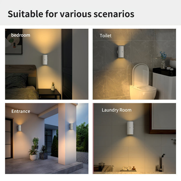 LED Motion Sensor Night Light with USB Rechargeable (4pcs)-2