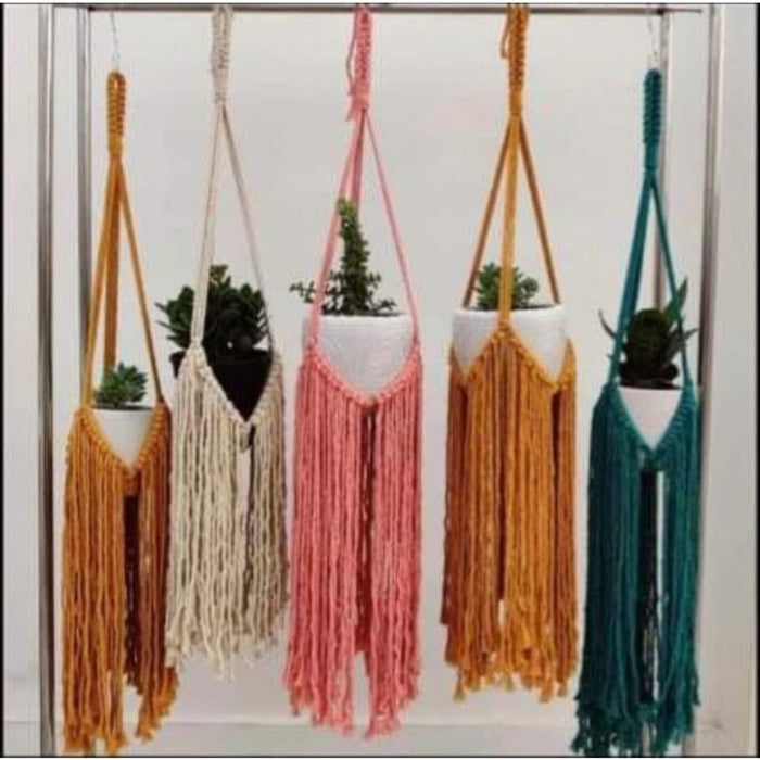 Multicolour Plant Holder 
Set Of 3-Indiehaat