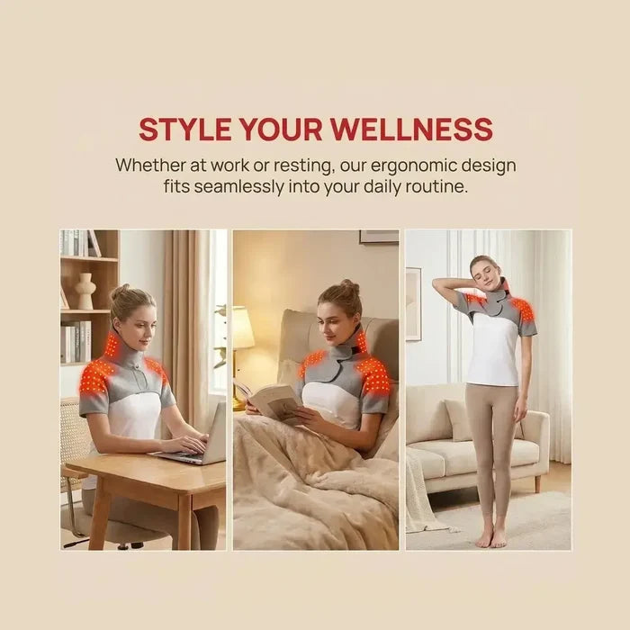 Neck and Shoulder Heating Pad – 3 Heat Settings + Massage – image 6