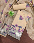 Indiehaat | Banarasi Cotton Brocade Suit Green