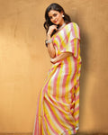 Indiehaat | Hand Dyed Linen Saree Beige