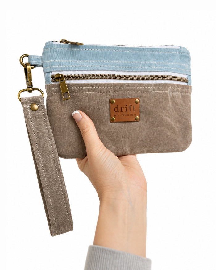 Notion Pouch - Large - Morning Tide/Stone