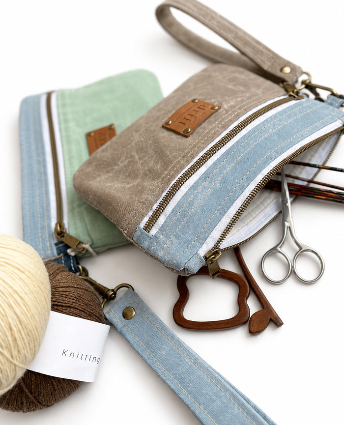 Notion Pouch - Large - Morning Tide/Stone