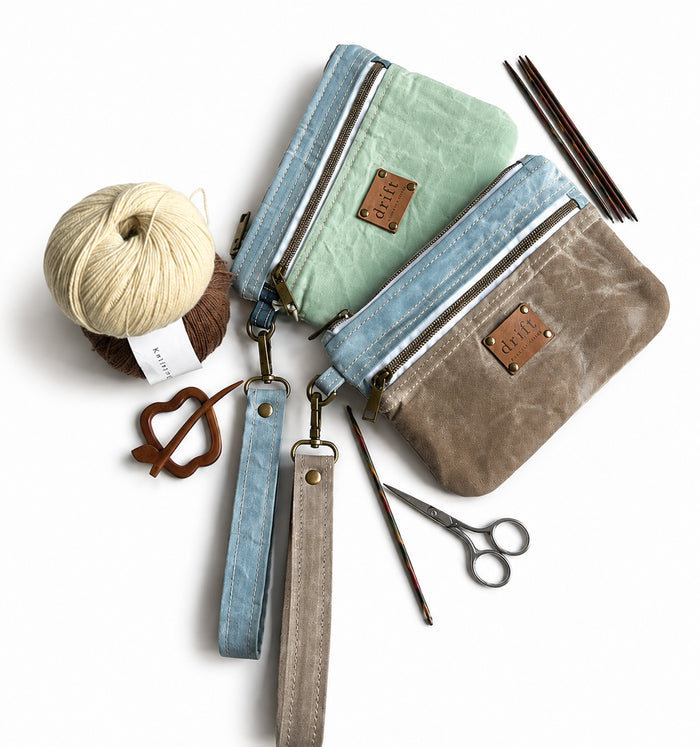 Notion Pouch - Large - Morning Tide/Stone