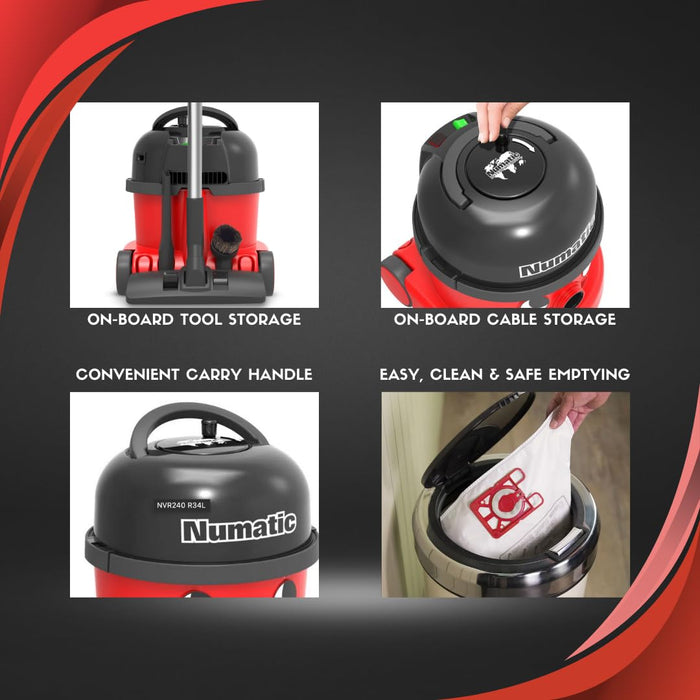 Numatic NRV240-11 Henry Vacuum Cleaner 620W 9L