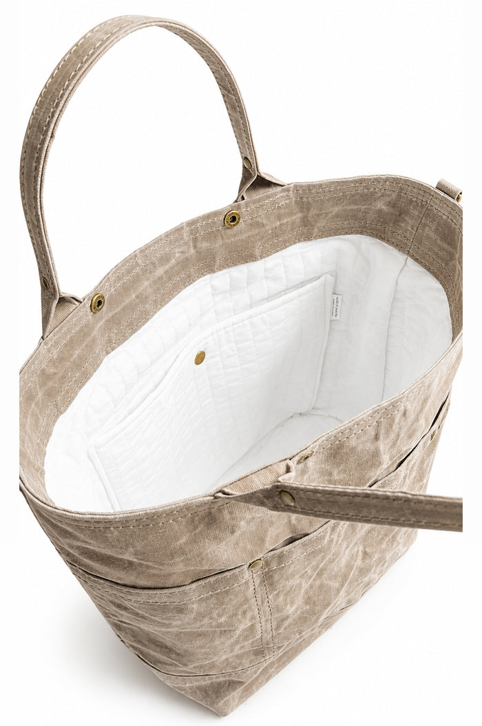 On The Go Knitter's Tote - Medium - Stone
