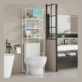 Over-the-Toilet Storage Shelf with Towel Rack – image 7