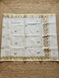 Pankhudi Kota Cotton Gota Patti Pure White Saree