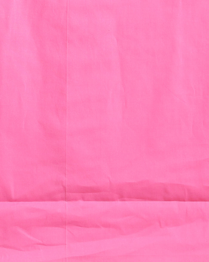Poised Kota Doria Pink Blockprinted Suit (Top+Dupatta+Bottom)