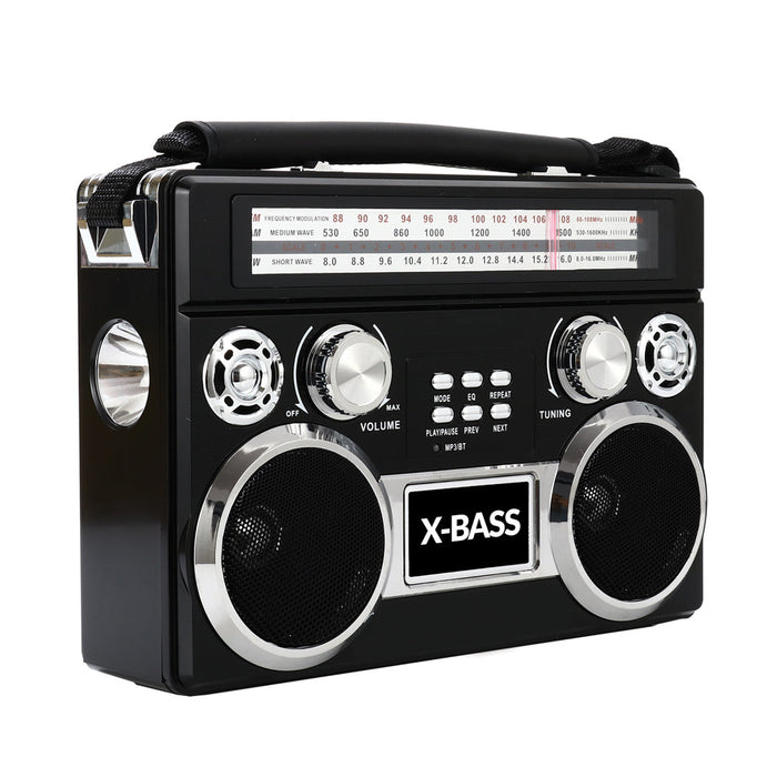 Supersonic Portable 3 Band Radio with Bluetooth and Flashlight-4