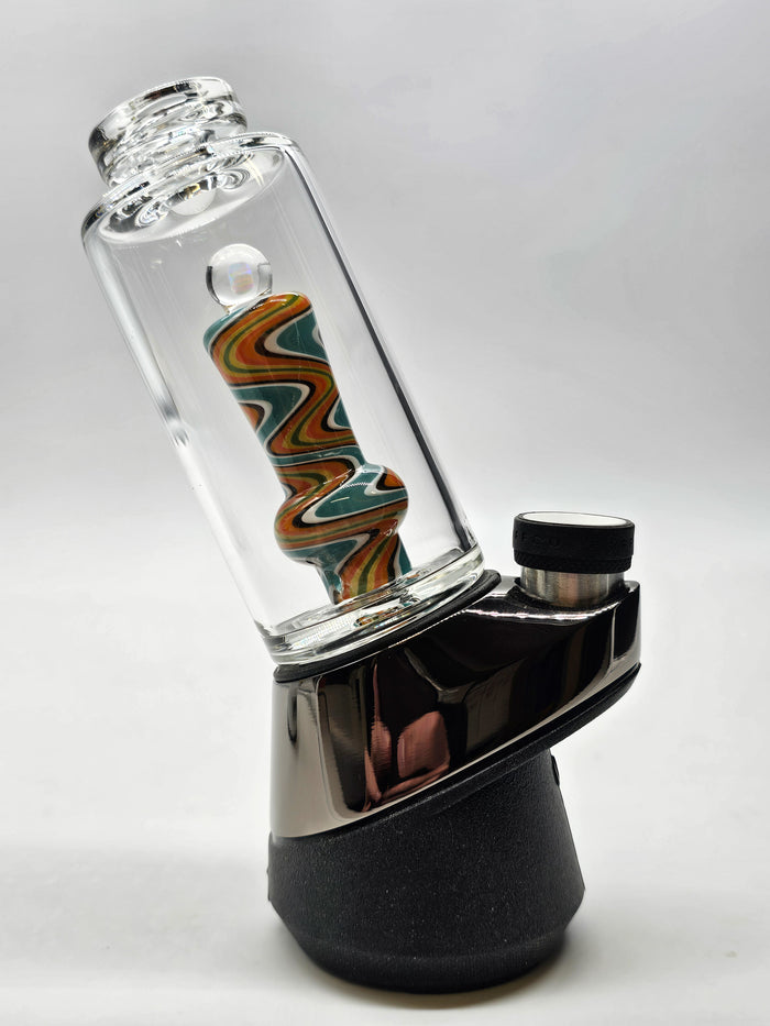 Puffco Peak Flat Top Opal Wig Wag Glass Bubbler