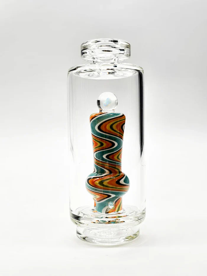 Puffco Peak Flat Top Opal Wig Wag Glass Bubbler
