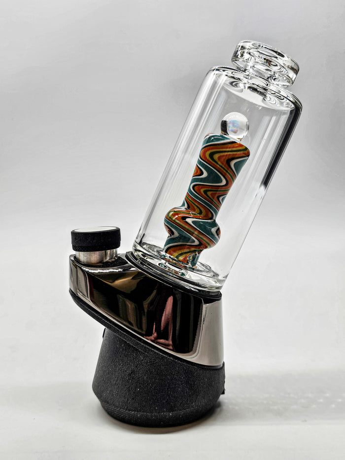 Puffco Peak Flat Top Opal Wig Wag Glass Bubbler