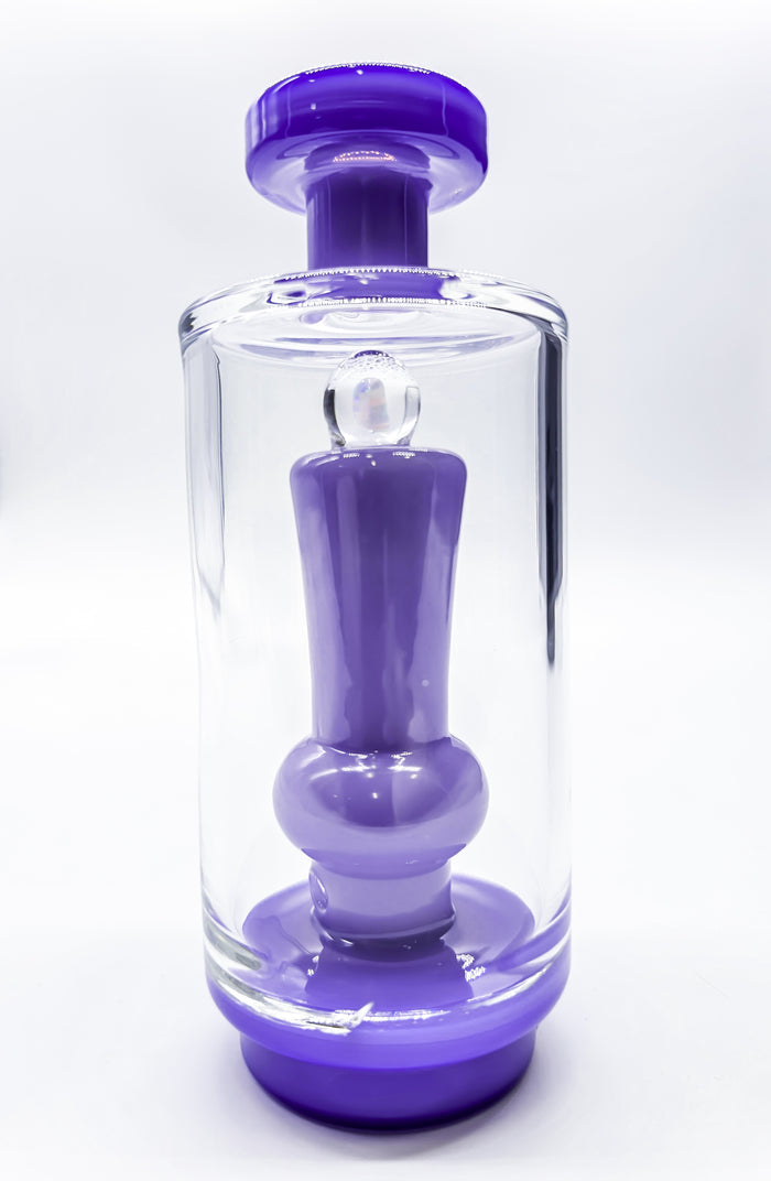 Puffco Peak Purple Opal Flat Top Glass Bubbler