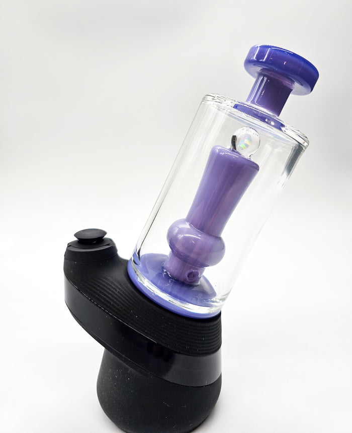 Puffco Peak Purple Opal Flat Top Glass Bubbler