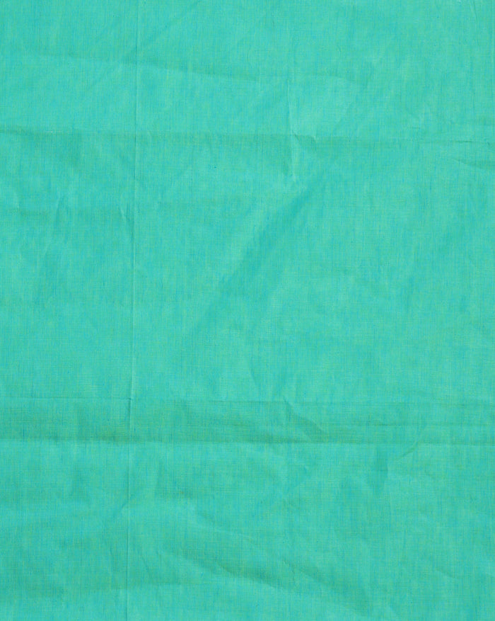 Pure Linen Modern White Dupatta & Katan Silk Green Top Set