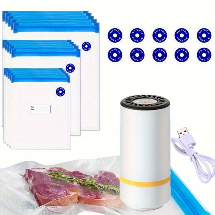 Vacuum Sealer Rechargeable Pump for Food Storage-1