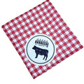 Charlo's Cloth Napkins Set of 4 Red Barbecue II 16" by 16" - Red-0