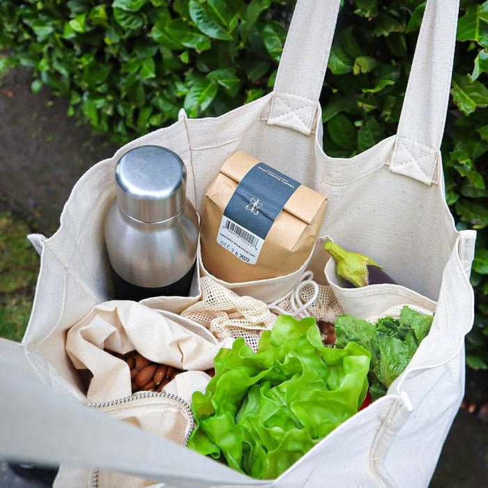 Reusable produce bags 9-piece organic cotton set
