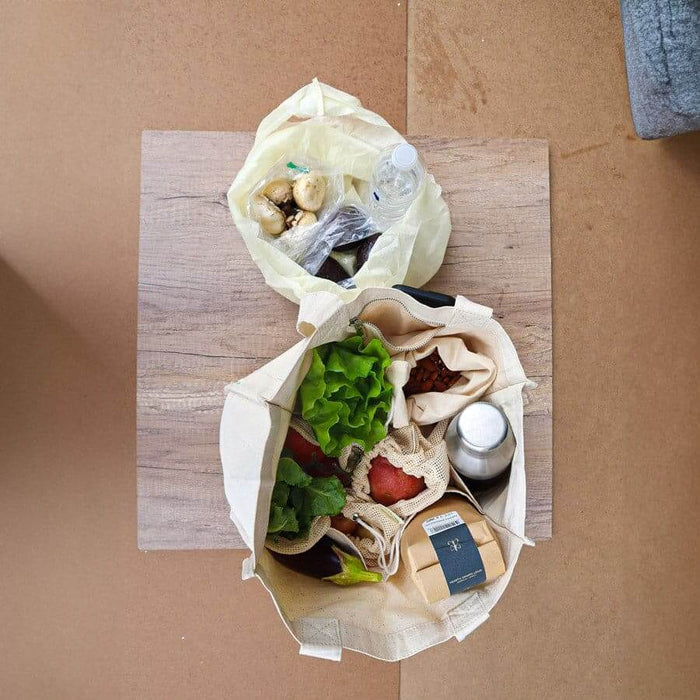 Reusable produce bags 9-piece organic cotton set