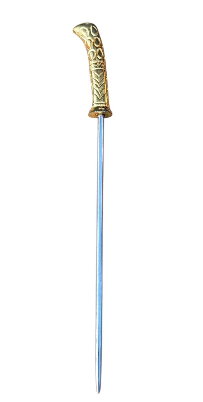Sikh Baaj Gold Plated Stainless Steel Turban Salai Dumalla Patka Dastar Pagri Keski Hair Tucking Needle