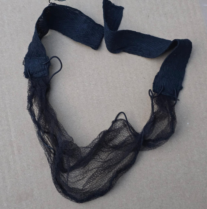 Sikh Beard Net Mesh Double Elastic Support Bombay Type Super Fine Black QQQN2
