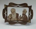 Sikh Guru Nanak Ji Gobind Singh Wood Carved Photo Portrait Sikh Desktop Stand F4