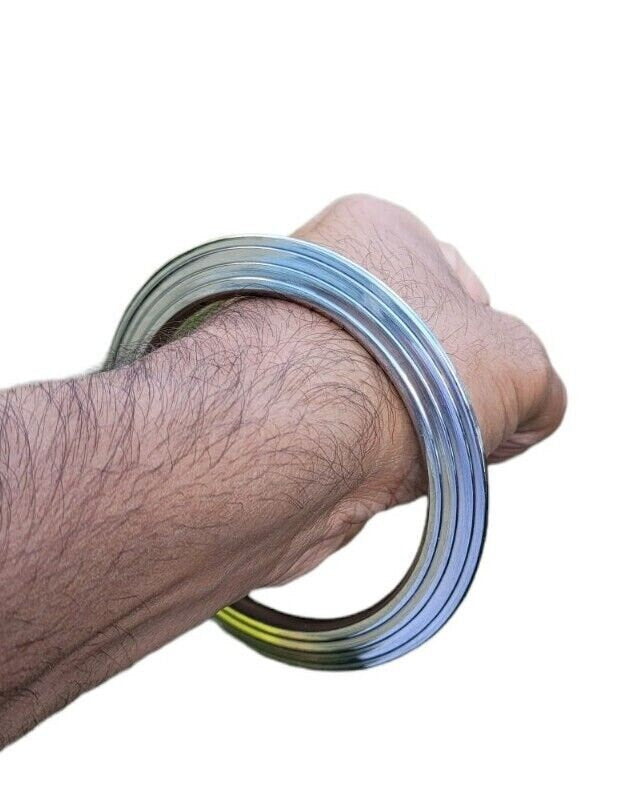 Sikh Kara Chakri Stainless Steel Kada Singh Kaur Bangle Punjabi Bracelet E17
