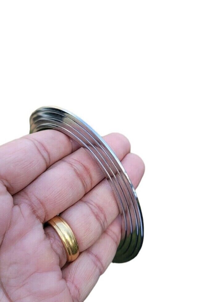Sikh Kara Chakri Stainless Steel Kada Singh Kaur Bangle Punjabi Bracelet E17