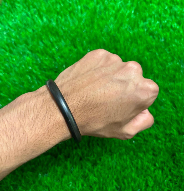 Sikh Sarbloh Kara Pure Iron Kada Black Singh Kaur Bangle Metal Khalsa Bracelet O11G