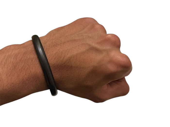 Sikh Sarbloh Kara Pure Iron Kada Black Singh Kaur Bangle Metal Khalsa Bracelet O11G