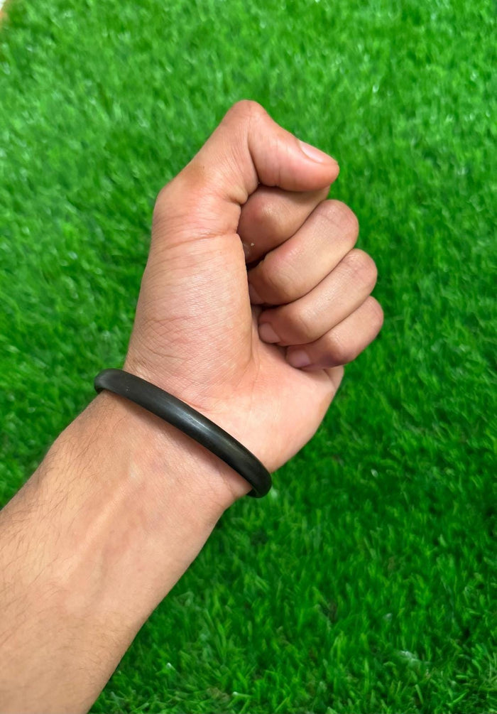 Sikh Sarbloh Kara Pure Iron Kada Black Singh Kaur Bangle Metal Khalsa Bracelet O11G