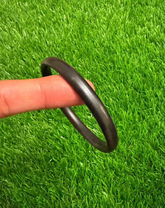 Sikh Sarbloh Kara Pure Iron Kada Black Singh Kaur Bangle Metal Khalsa Bracelet O11G