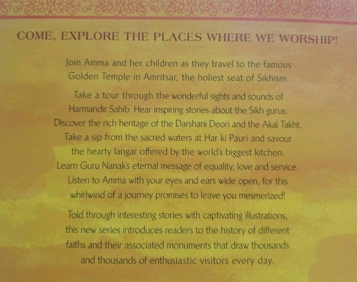 Sikh singh kaur kids amma take me to the golden temple history book in english