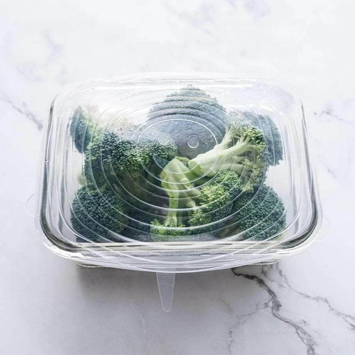 Reusable silicone bowl covers set of 6