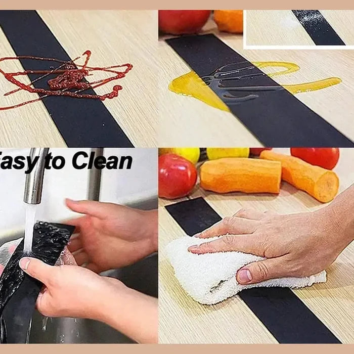 Silicone Stove Counter Gap Cover – T-Shape Heat-Resistant Slit Filler for Kitchen – Kitchen Accessory